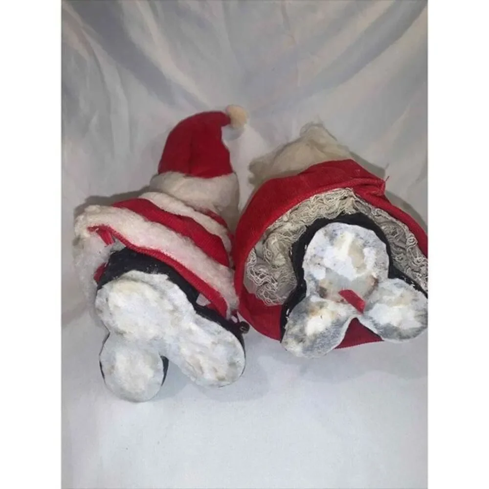 Vintage Mr & Mrs Santa Claus Figures 9